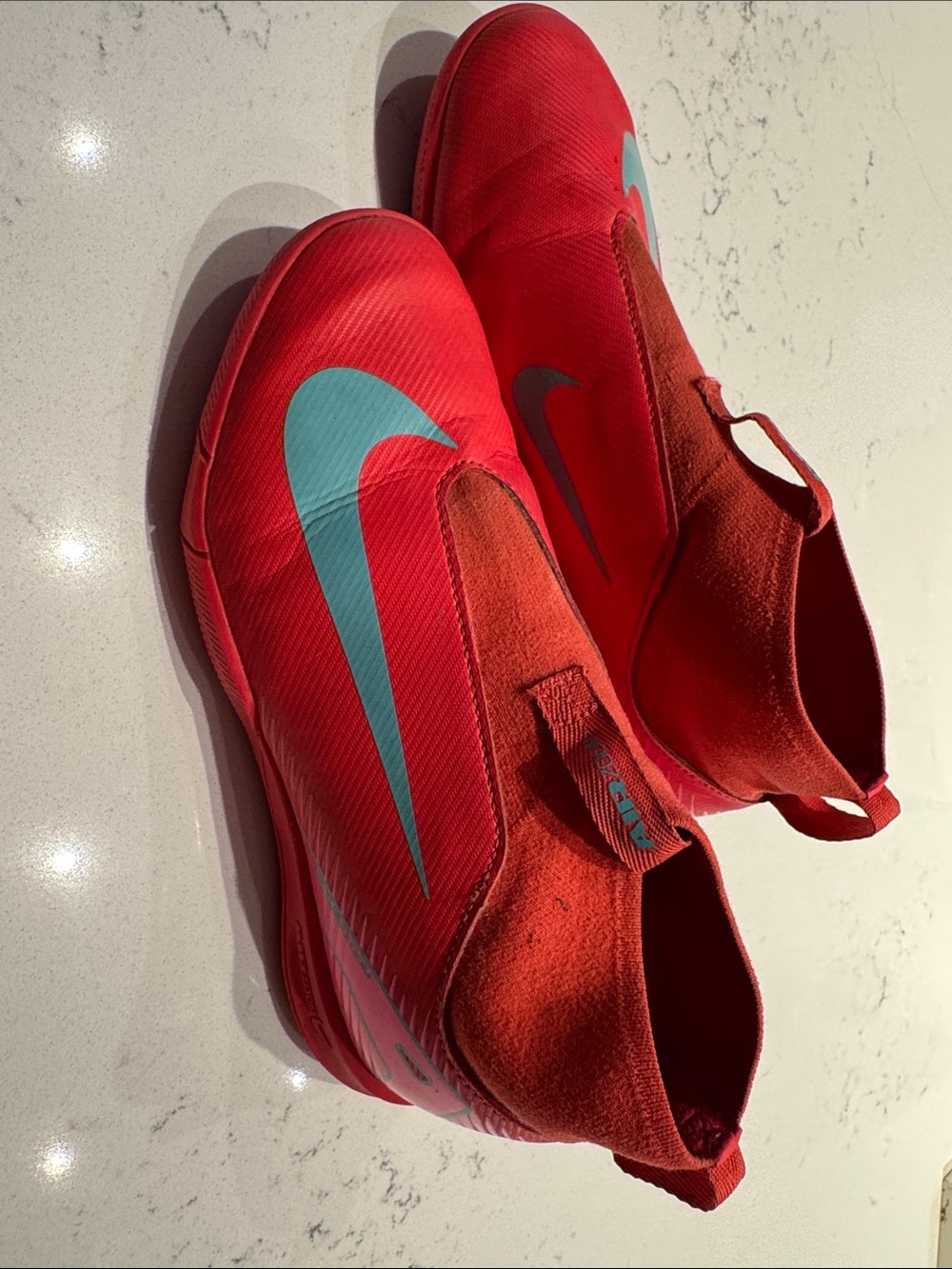 Nike Jr Zoom Mercurial Superfly 10 Academy Indoor Soccer Kids Red Sneakers